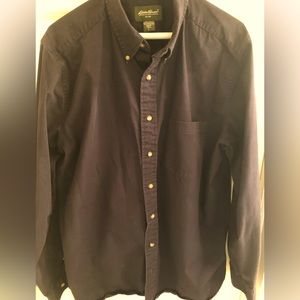 Navy heavy cotton Eddie Bauer men’s button down.